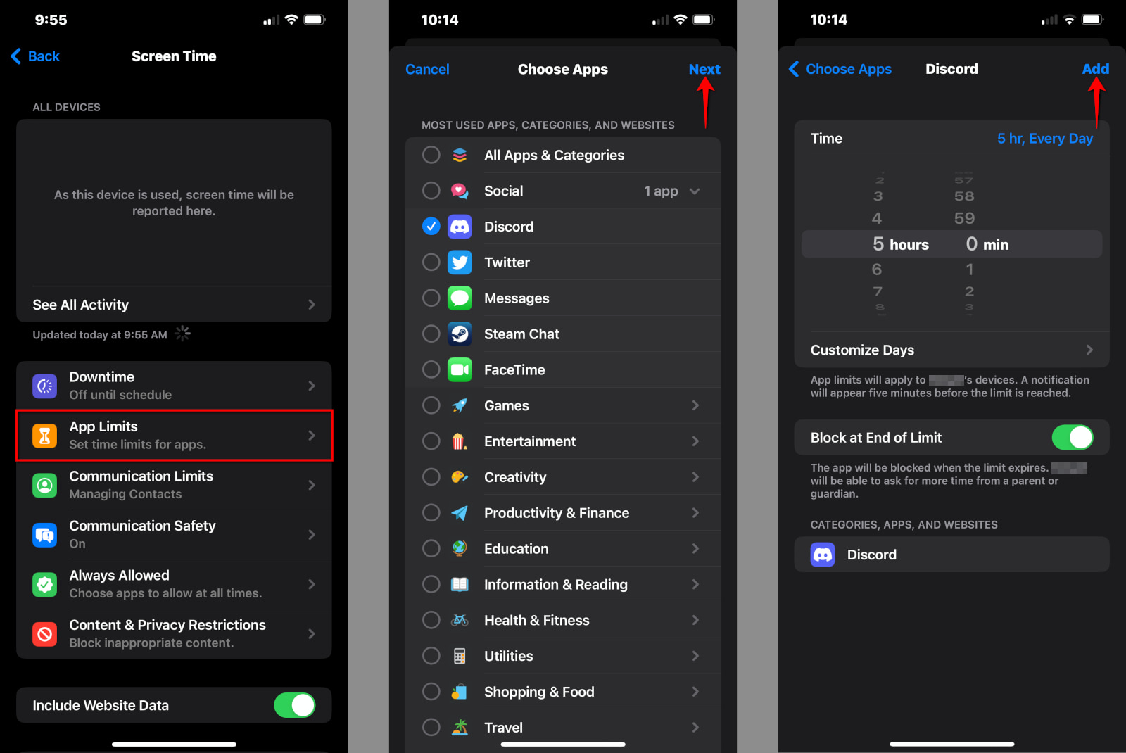 apple-set-app-limits Set app limits on Apple devices